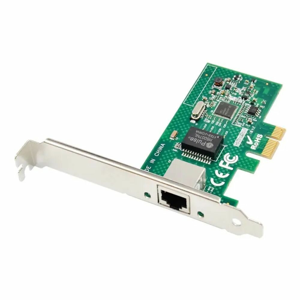 Сетевая карта PCIe x1 (Intel I210AT) 1 x RJ45 Gigabit Ethernet (ORIENT XWT-INT210T1PE) — фото 1