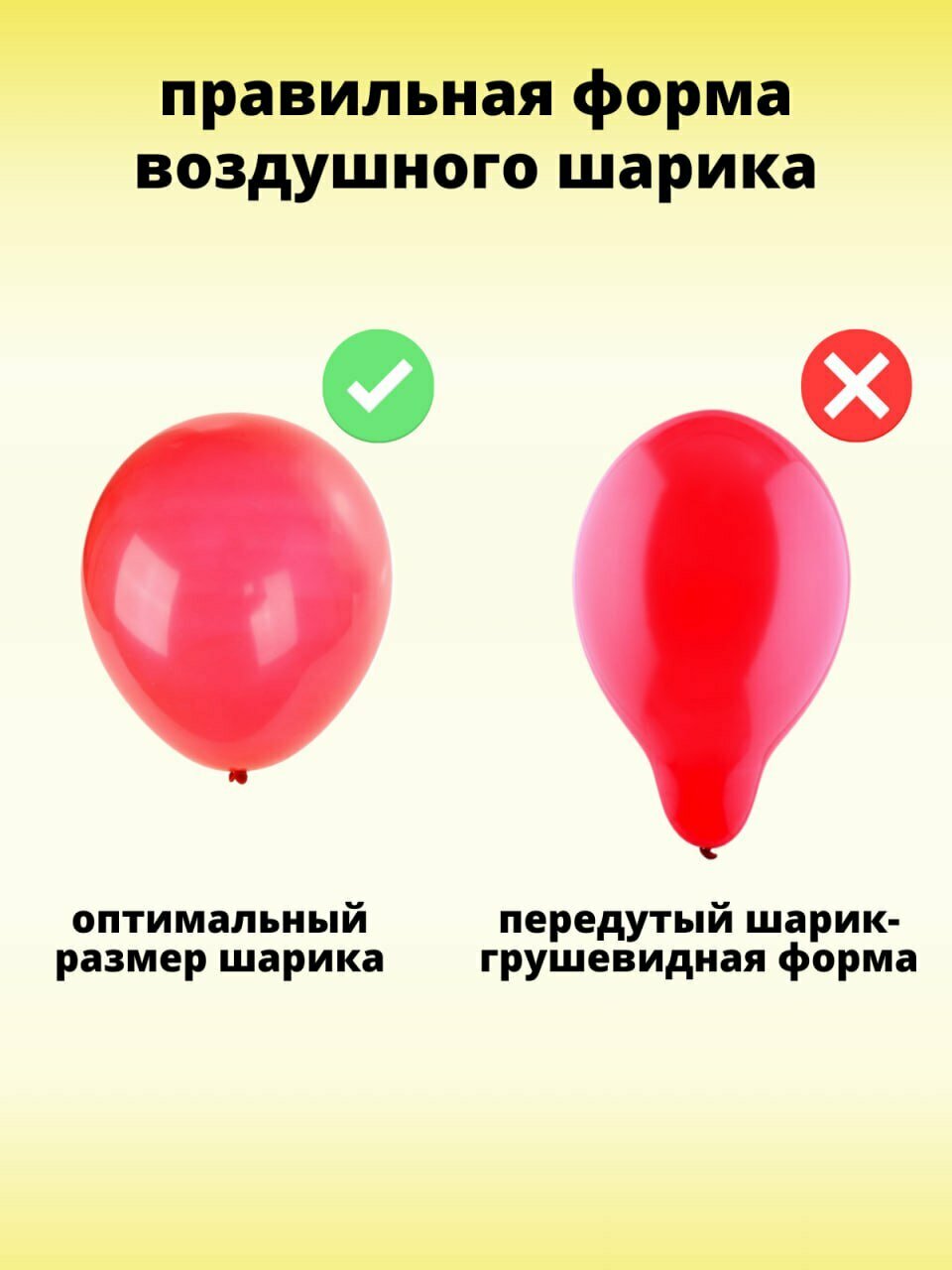 Набор воздушных шаров Small Hippo арка желтая — фото 1