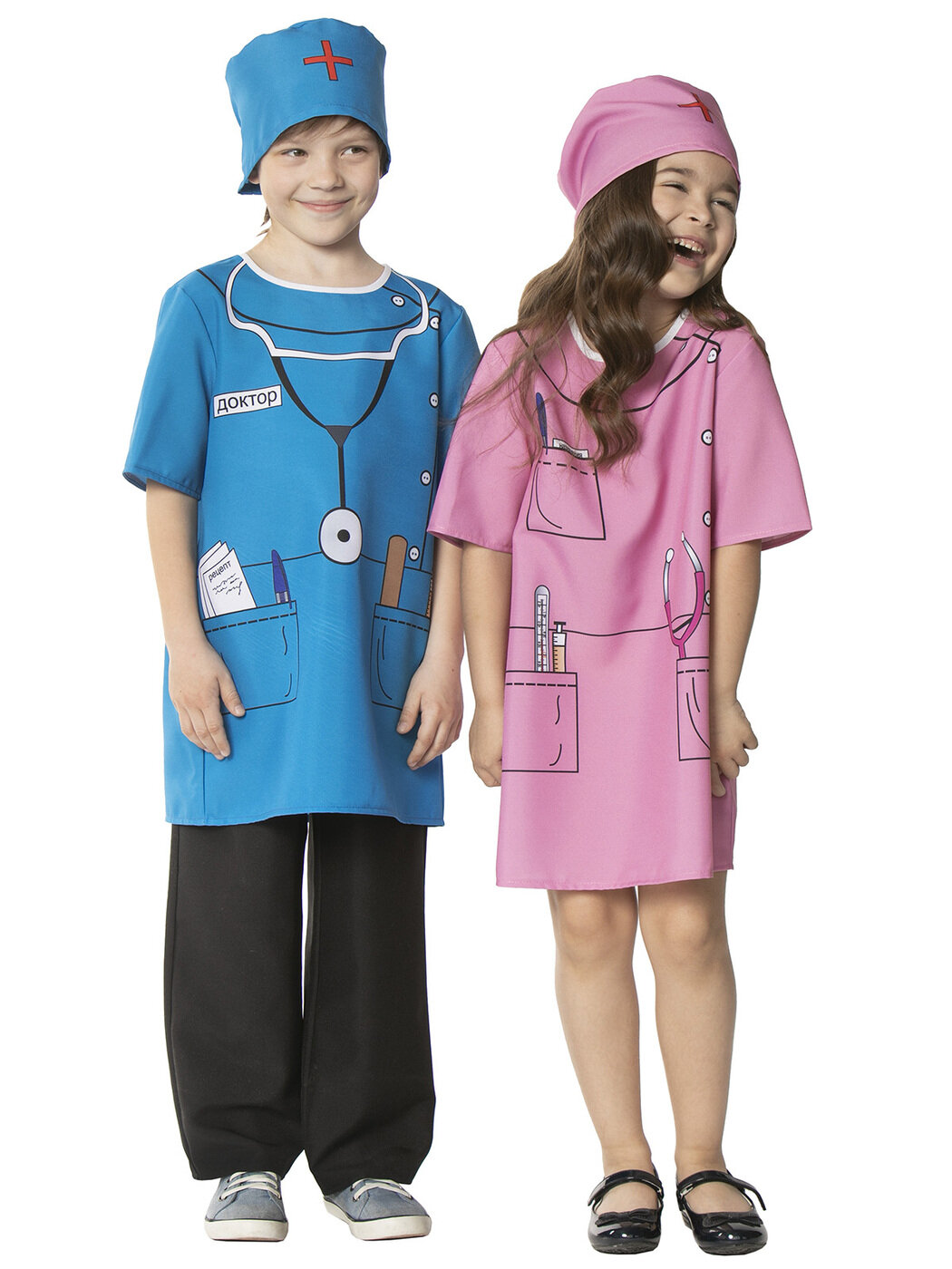 Детский карнавальный костюм Доктор на рост 116-122 (размер 30) — фото 1