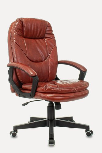Изображение товара Кресло руководителя Бюрократ CH-868N/BROWN коричневый, экокожа, крестовина пластик