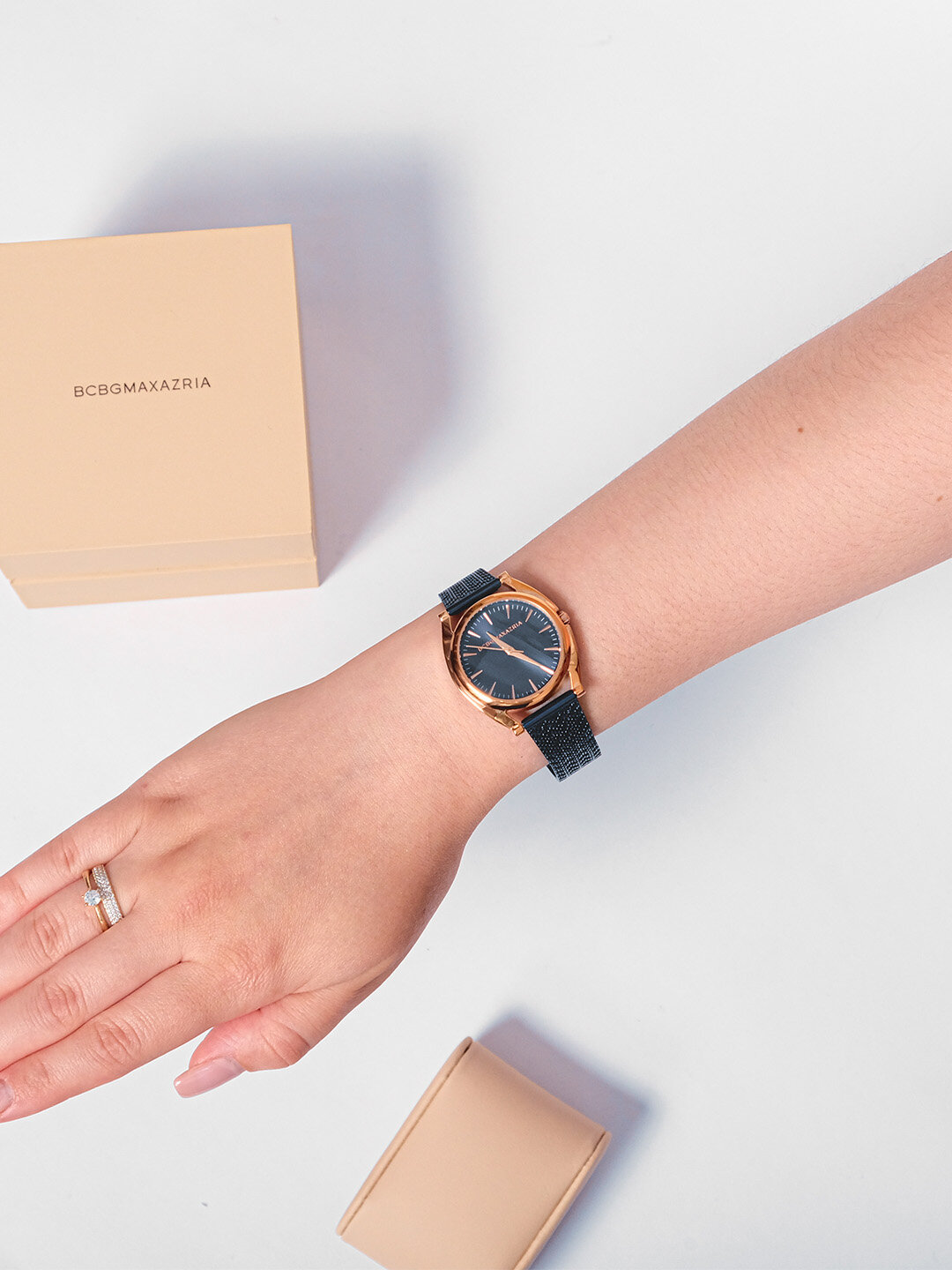 Наручные часы BCBGMaxAzria, синий/розовое золото — фото 1