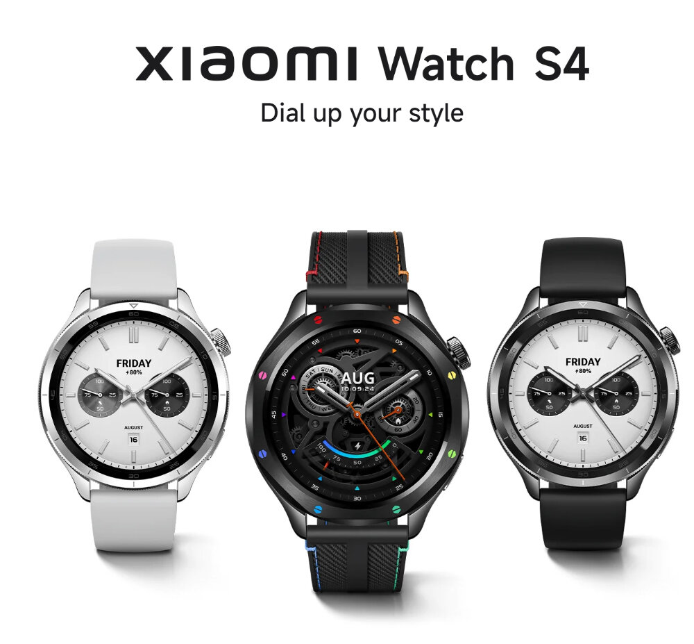 Смарт-часы Xiaomi Watch S4, 1,43", AMOLED дисплей, 150 спортивных режимов Black