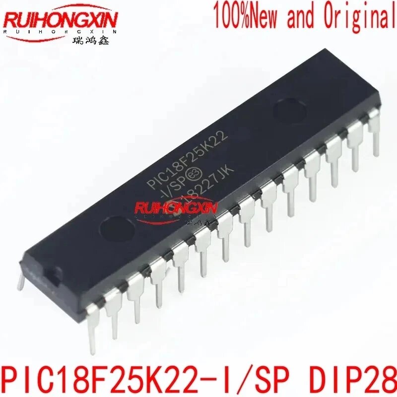 Встроенный микроконтроллер PIC18F25K22-I/SP DIP28 в корпусе, PIC18F25K22 DIP28
