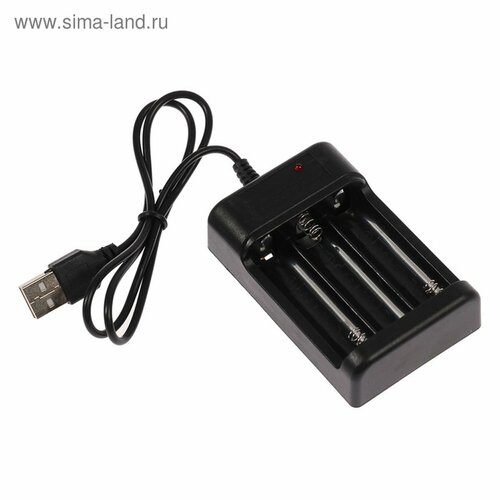 Зарядное устройство для трех аккумуляторов АА UC-25, USB, ток заряда 250 мА, чёрное 4057638