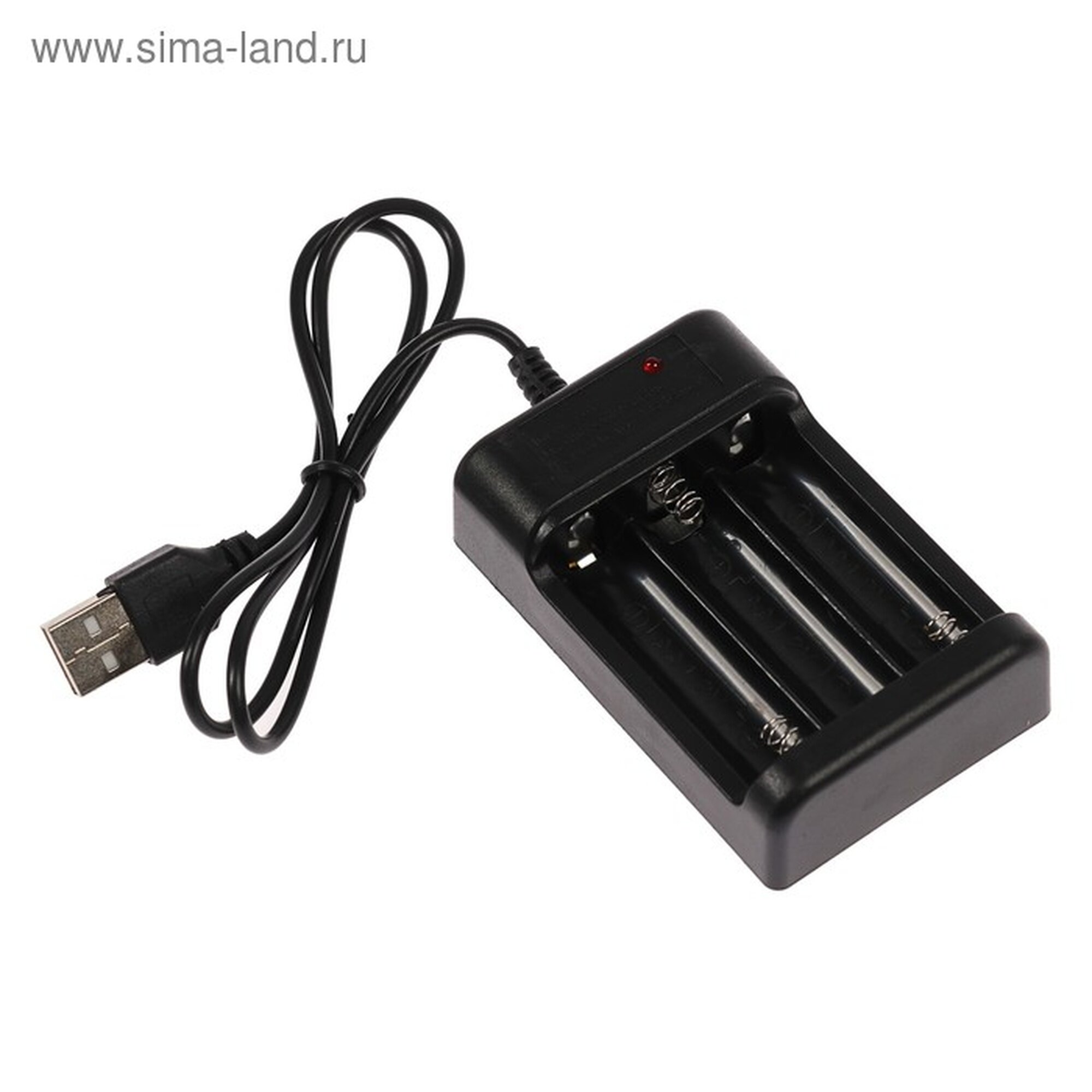 Зарядное устройство для трех аккумуляторов АА UC 25  USB  ток заряда 250 мА  чёрное