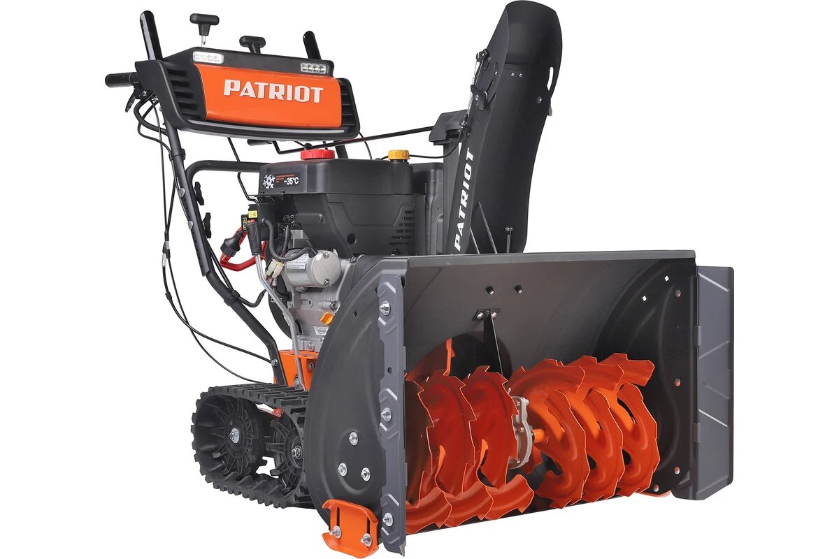 Гусеничный снегоуборщик PATRIOT Сибирь 130, 13л. с, 70x53см, 6вперед/2назад, выброс до 12м