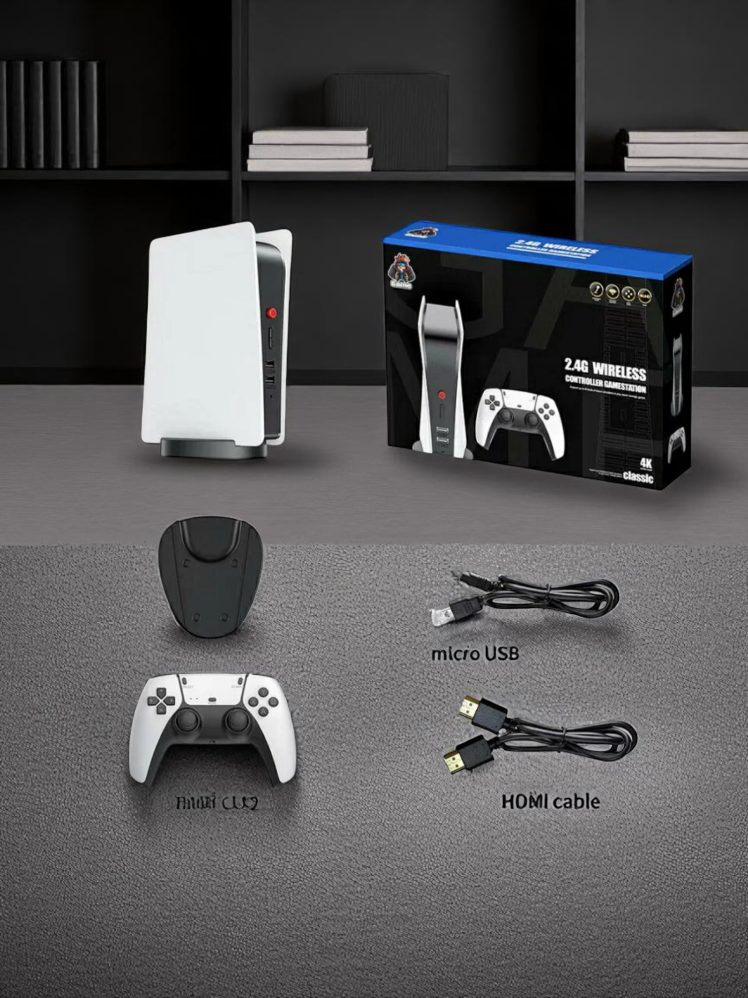 Игровая приставка GS5 для телевизора, с двумя джойстиками, со встроенными играми