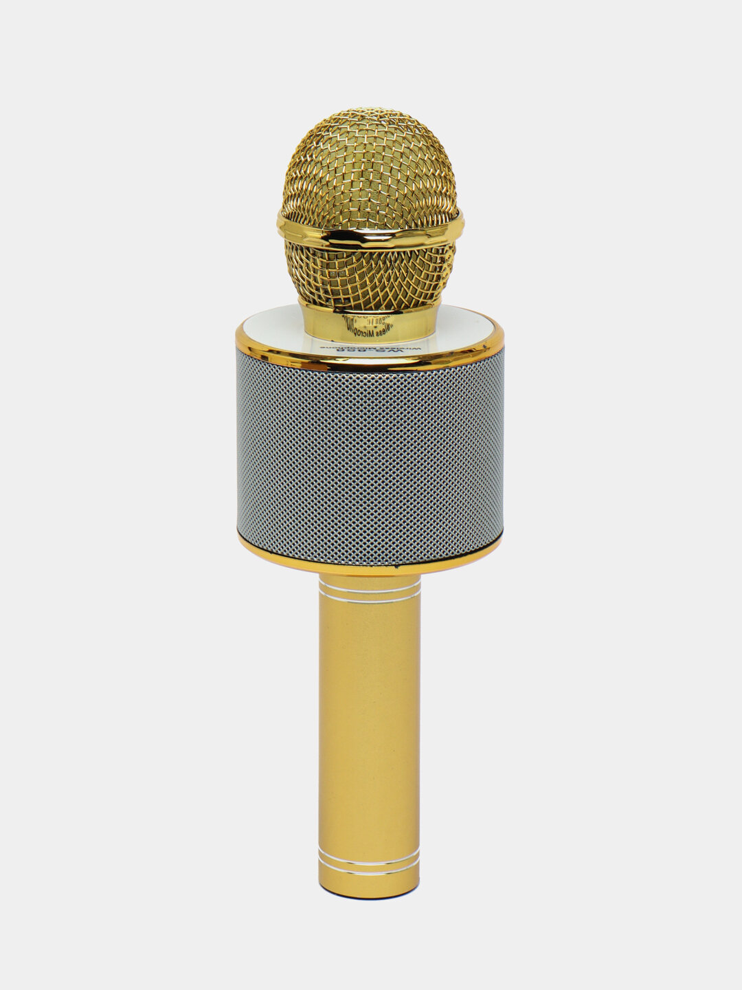 Оригинальный караоке-микрофон WSTER WS-858 с колонкой, Bluetooth, портативный, 5Вт, 1800mAh, золото