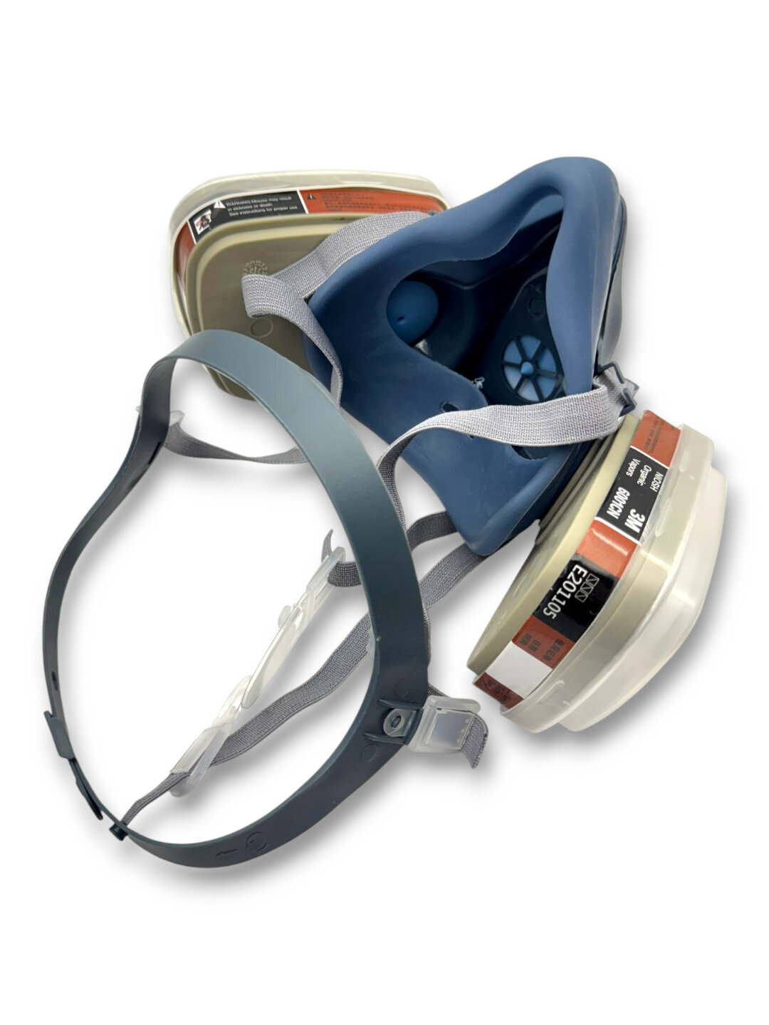 Профессиональный респиратор полумаска для надёжной защиты дыхания при строительных, малярных и пылевых работах — фото 1