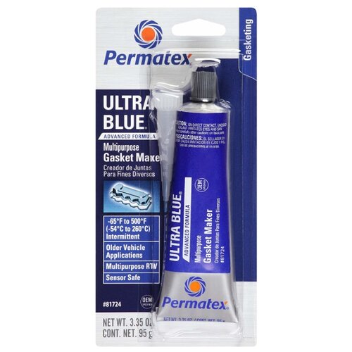 фото Силиконовый герметик для ремонта автомобиля PERMATEX Ultra Blue Multipurpose Gasket Maker 81724, 0.095 кг синий