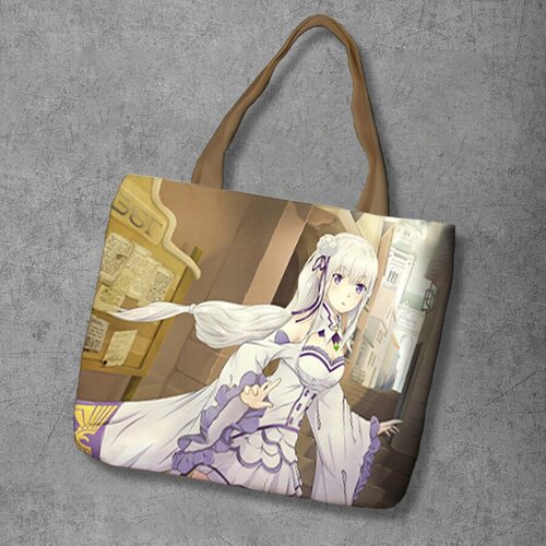 фото Сумка шоппер anime dakimakura, фактура рельефная, мультиколор