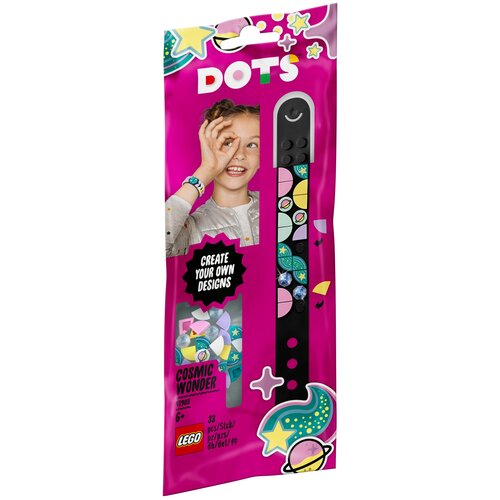 Конструктор LEGO DOTS 41903 Браслет Космические чудеса, 33 дет. lego конструктор lego dots 41900 браслет радуга