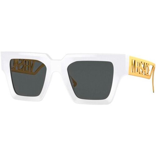 Солнцезащитные очки Versace, золотой, белый