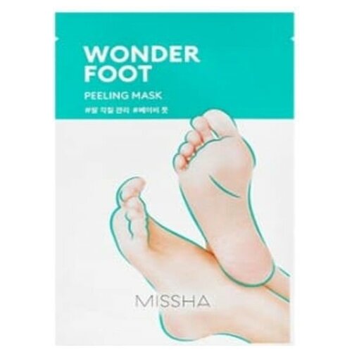 Пилинг-носочки Wonder Foot Peeling Mask tenzero отшелушивающие пилинг носочки с кислотами water essence foot peeling mask