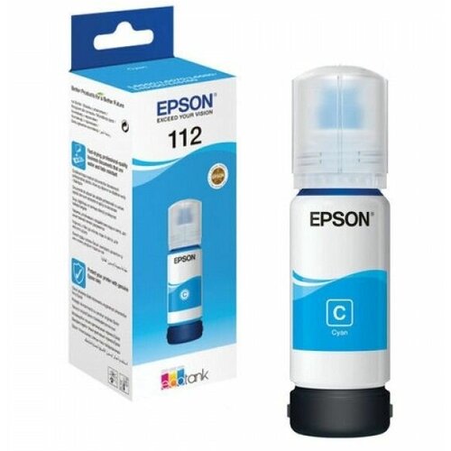 Чернила для заправки картриджа EPSON 112 C13T06C24A Cyan Ink картридж epson c13t06c24a 112c голубой