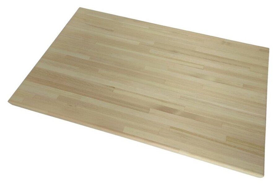 фото Столешница деревянная для стола, шлифованная под покраску, 140х80х4 см