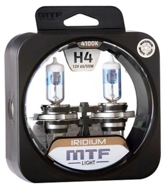 Галогенные автолампы MTF Light серия IRIDIUM HB4(9006) 12V 55W комплект 2 лампы
