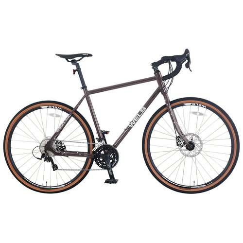 Велосипед Wels Woodland (700C, серо-коричневый, 580 мм, 16 ск, 2023)