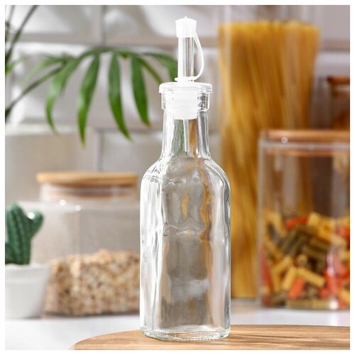 Бутыль стеклянная для масла и уксуса Доляна Классик 200 мл h 20 см цвет микс 456₽