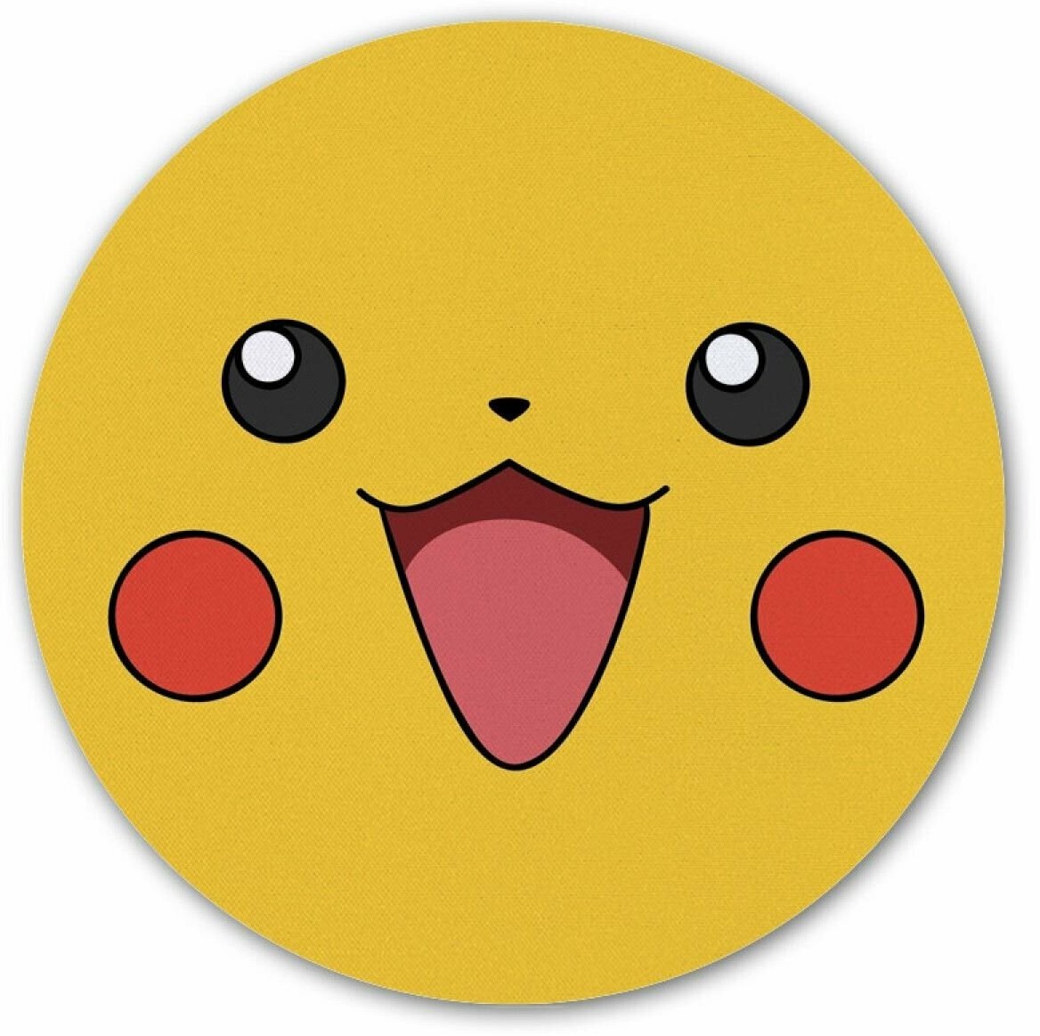 Коврик для мышки круглый Pokemon Pikachu face
