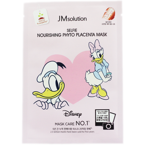 JMsolution Маска тканевая питательная с экстрактом фитоплаценты / Disney collection selfie nourishing phytoplacenta mask, 1 шт.*30 мл jmsolution маска тканевая с облепихой – disney collection selfie vital vitamin tree fruit mask 30мл