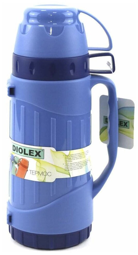 Классический термос Diolex DXP-1000-1, 1 л, синий