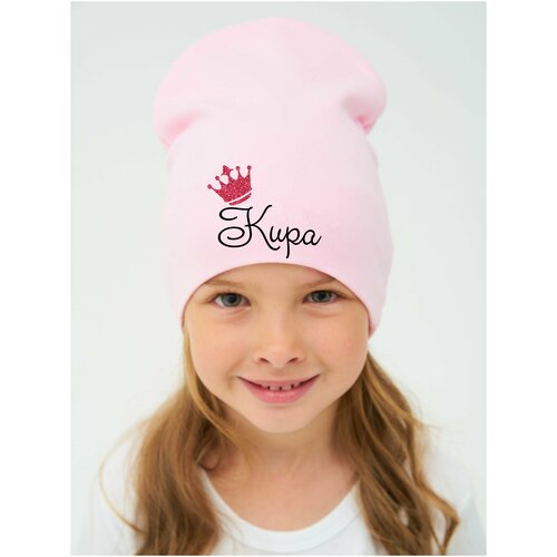 Шапка бини Валерия Мура, размер 92, розовый шапка валерия мура светло розовая 80 с именем кира