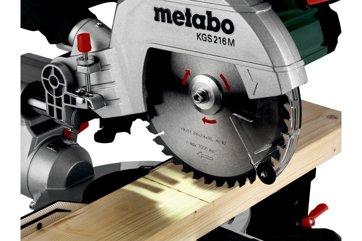 Торцовочная пила Metabo KGS 216 M 613216000 - фотография № 3