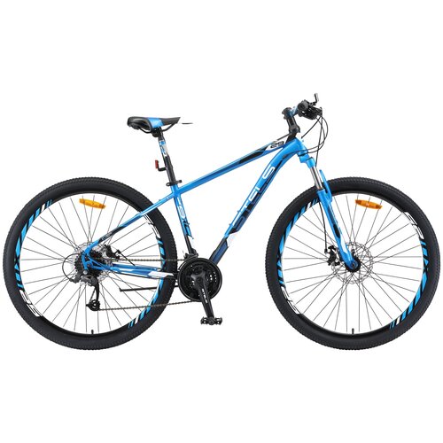 Горный (MTB) велосипед STELS Navigator 910 MD 29 V010 (2019) синий/черный 18.5 (требует финальной сборки) велосипед stels navigator 910 d 29 16 5 20г v010 лайм черный