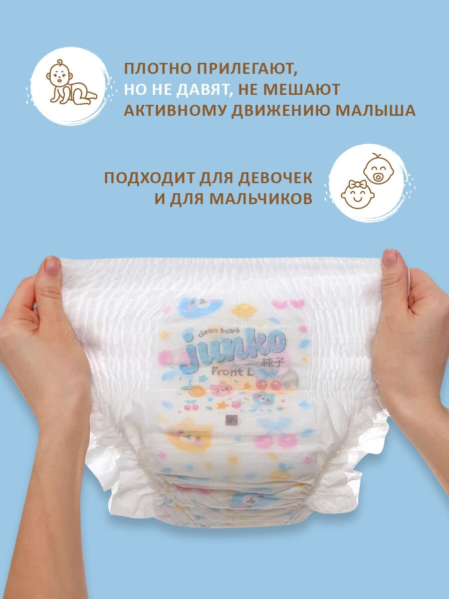 Подгузники-трусики Junko M 6-11кг 56шт Quanzhou Tianjiao Lady & Babys Hygiene Supply - фото №7