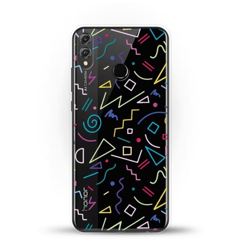 фото Силиконовый чехол цветной узор на honor 8x andy & paul