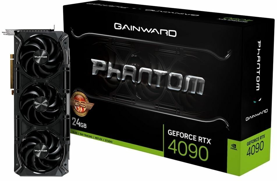 Видеокарта Gainward GeForce RTX 4090 Phantom GS, 24 ГБ (NED4090S19SB-1020P)