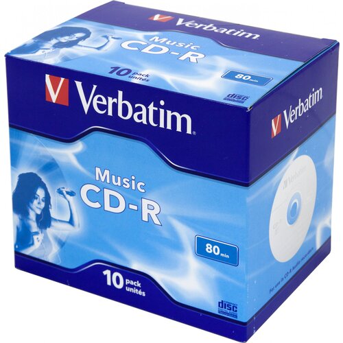 Диск CD-R Verbatim 700Mb 16x Jewel case (10шт) (43365) диск cd r verbatim 700mb 52x 1 шт azo crystal jewel case 43326