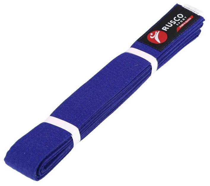 Пояс для карате RuscoSport, длина 2,6 м, цвет синий