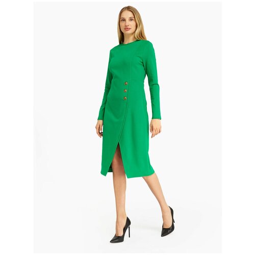 Платье-футляр Pinko, повседневное, прилегающее, размер 46, зеленый