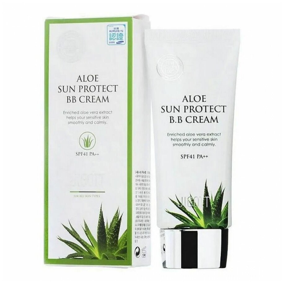 Jigott ВВ крем с экстрактом алоэ / Aloe Sun Protect BB Cream SPF41 PA++, 50 мл