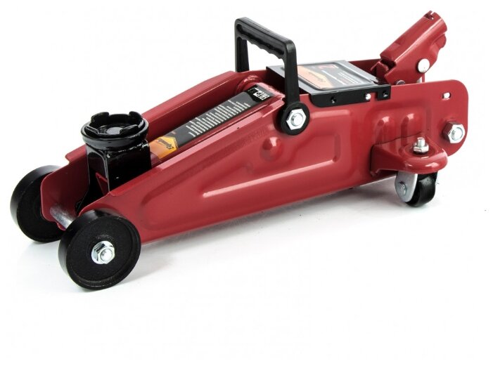 фото Домкрат гидравлический подкатный, 2 т, h подъема 125-300 мм, в пластиковом кейсе Sparta