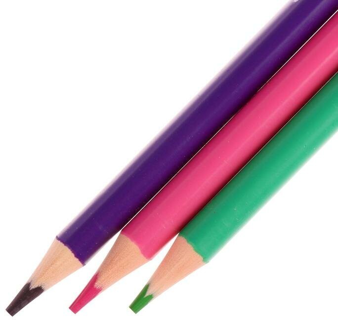 Карандаши цветные пластиковые "Funcolor" (12 цветные, в ассортименте) (30-0060) Bruno Visconti - фото №4