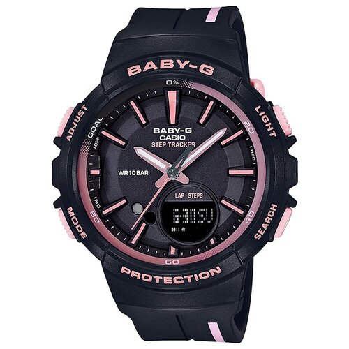 Наручные часы CASIO BGS-100RT-1A, розовый, черный