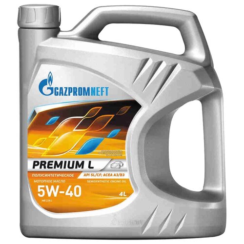 фото Полусинтетическое моторное масло газпромнефть premium l 5w-40 4 л