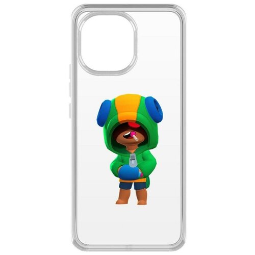 Чехол-накладка Krutoff Clear Case Brawl Stars-Леон для Xiaomi Mi 11