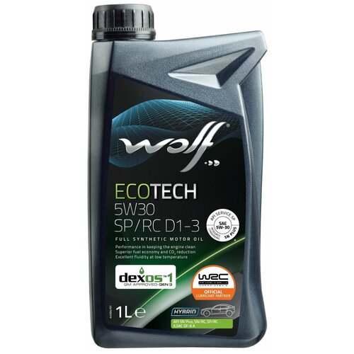 Синтетическое моторное масло Wolf Ecotech 0W20 FE, 5 л