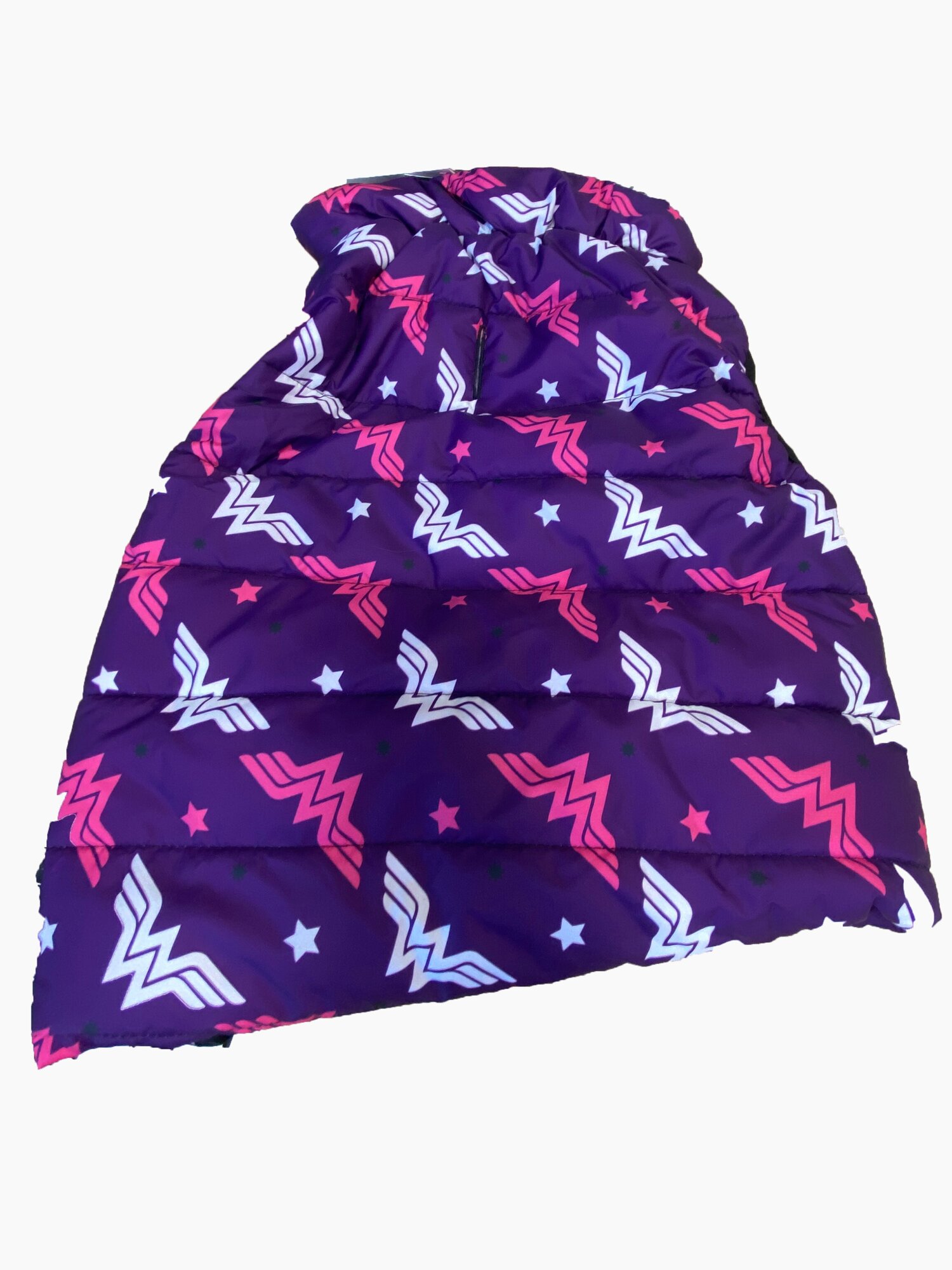 Waudog курточка для собак с рисунком "чудо-женщина фиолет" М47