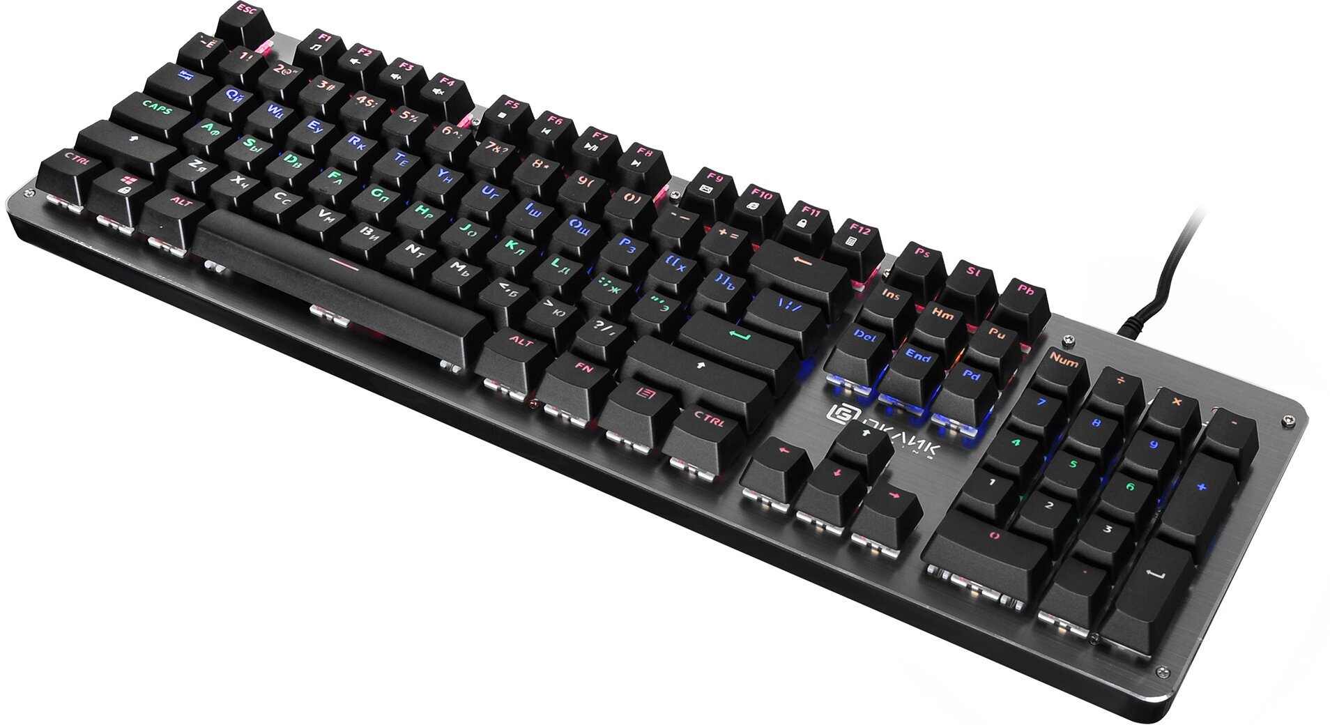 Клавиатура Оклик 970G Dark Knight черный/серебристый (970g) — купить в интернет-магазине по низкой цене на Яндекс Маркете