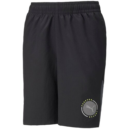 фото Шорты puma, размер 116, черный, серый