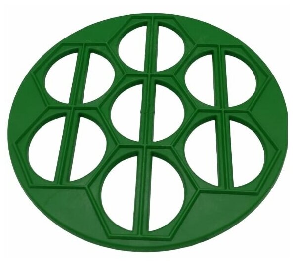 фото Форма для вареников/ Веренница, зелёная, 14 ячеек