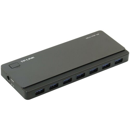 USB-концентратор TP-LINK UH700, разъемов: 7, черный