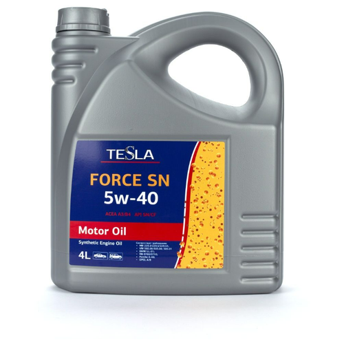 Моторное масло TESLA Force SN 5w-40 4 литра 467002887287