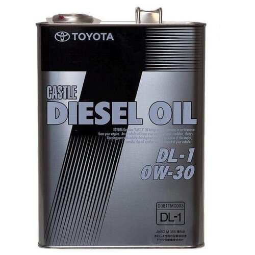 фото Синтетическое моторное масло toyota castle diesel oil dl-1 0w30, 4 л