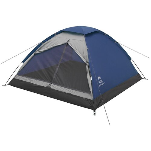 палатка трекинговая четырёхместная tramp lite camp 4 зеленый Палатка трекинговая четырёхместная Jungle Camp Lite Dome 4, синий/серый